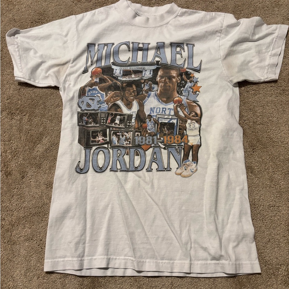 White Michael Jordan Graphic T-Shirt